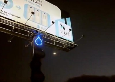 A Billboard that Produces Water, Out of Thin Air