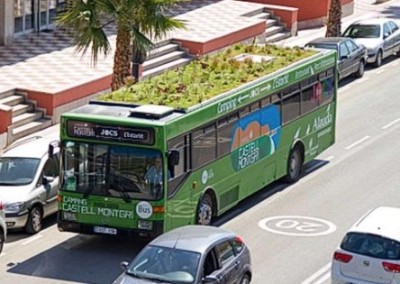 Watch the Installation of a Rooftop Garden—on a City Bus….