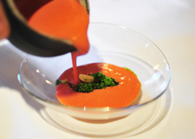Strawberry Gazpacho from Chef David Kinch