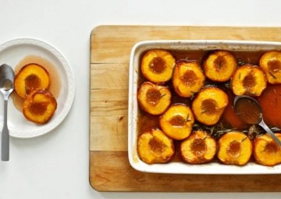 Video Recipe: Roasted Peaches with Honey and Rosemary