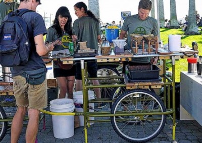 Organic Coffee Now in the Bike Lane