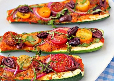 Zucchini Pizza Boats