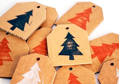Get Woodsy DIY Recycled Holiday Tags