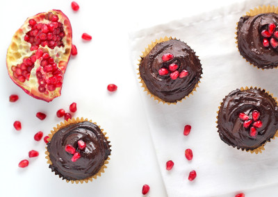 Heart-Healthy Almond Chocolate Cupcakes with Avocado Frosting