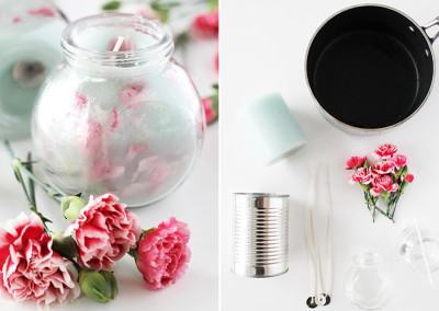 DIY Floral Candle (The Prettiest Candle Ever!)