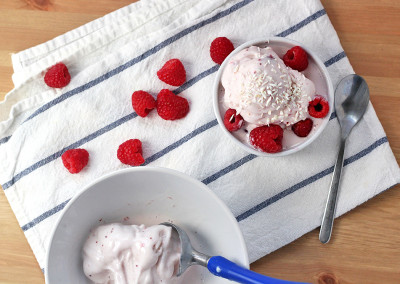 Calmful Raspberry-Coconut Ice Cream (No Ice-Cream Maker Needed!)