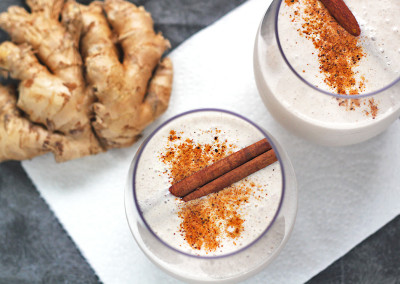 Happy Holidays Vegan Cashew Eggnog