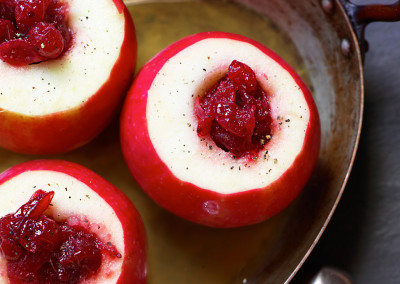Cranberry Stuffed Apples + Cranberry Madras Cocktails