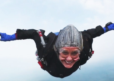 The Oldest, and Certainly Loveliest, Female Sky Diver