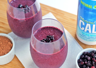 Heart-Healthy Blueberry and Dark Chocolate Smoothie